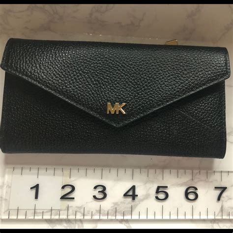 michael kors large pebbled leather envelope wallet|Michael Kors Wallet sale.